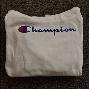 White Champion Men’s Pullover Hoodie